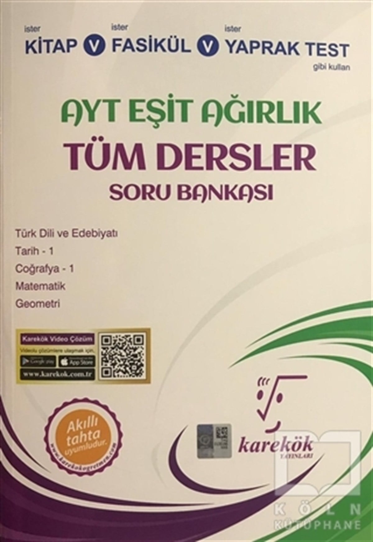 Hülya AydemirSınavlara Hazırlık KitaplarıAYT Eşit Ağırlık Tüm Dersler Soru Bankası