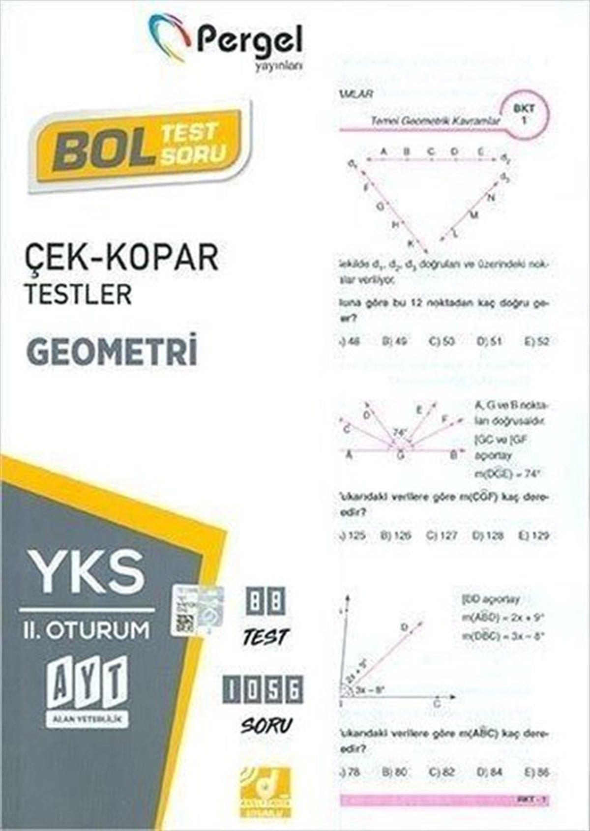KolektifAlan Yeterlilik Testi (YKS-AYT)AYT Geometri Çek Kopar Testler