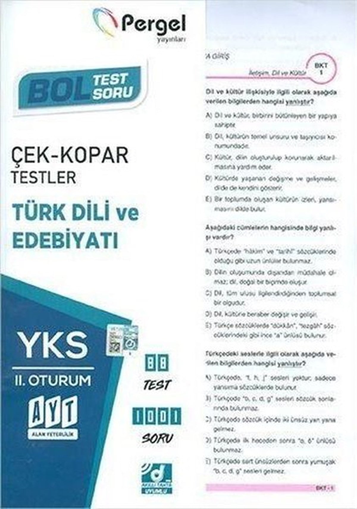 KolektifAlan Yeterlilik Testi (YKS-AYT)AYT Türk Dili ve Edebiyatı Çek Kopar Testler