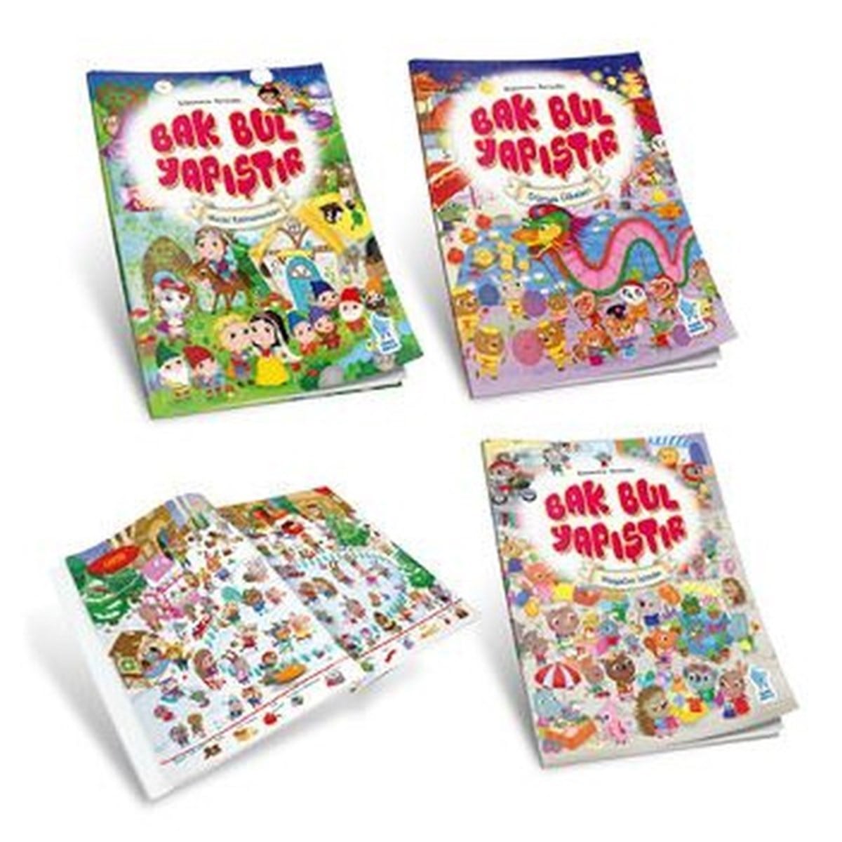 KolektifEgitim Etkinlik KitaplariBak Bul Yapıştır-3 Kitap Takım