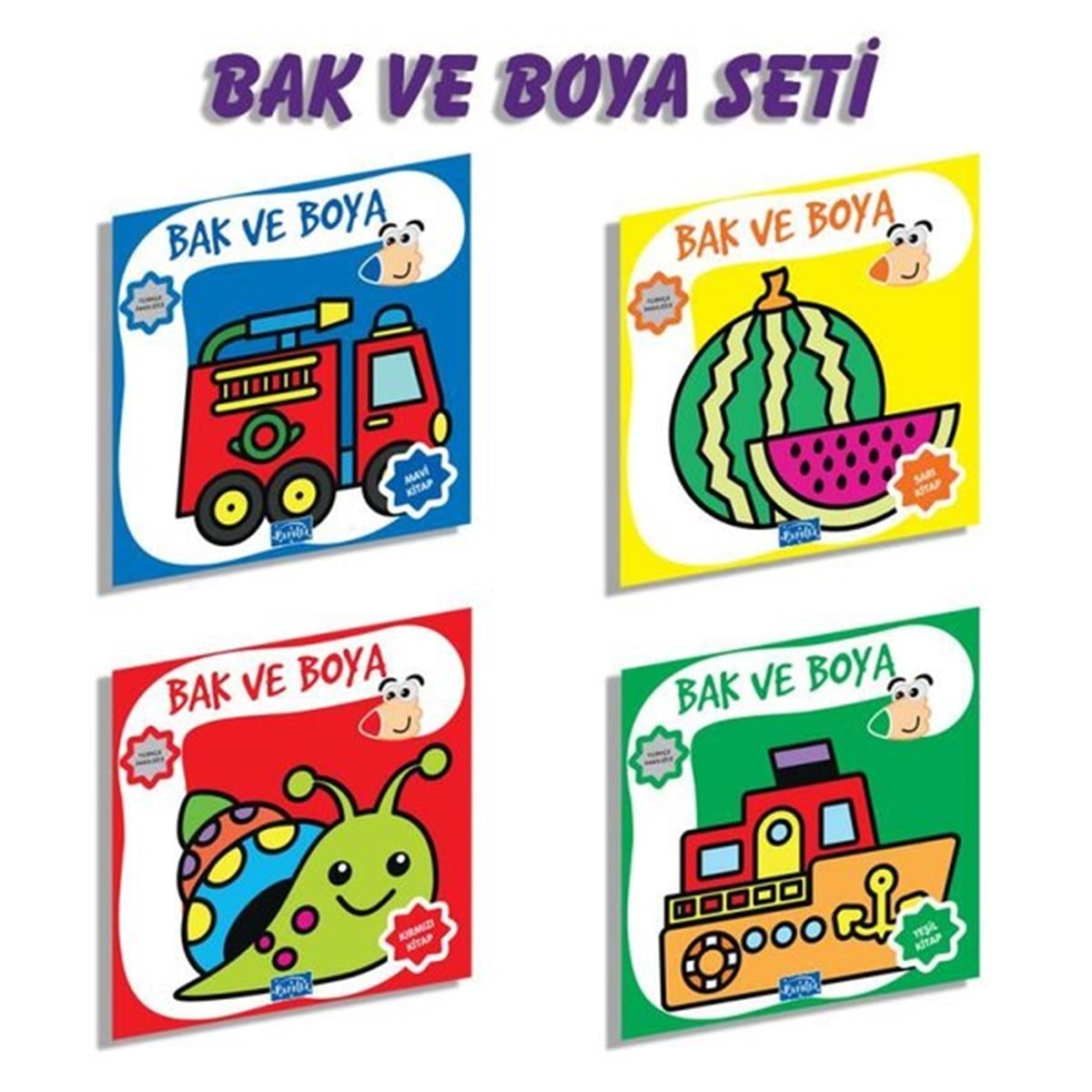 KolektifEgitim Etkinlik KitaplariBak ve Boya Seti - 4 Kitap Takım