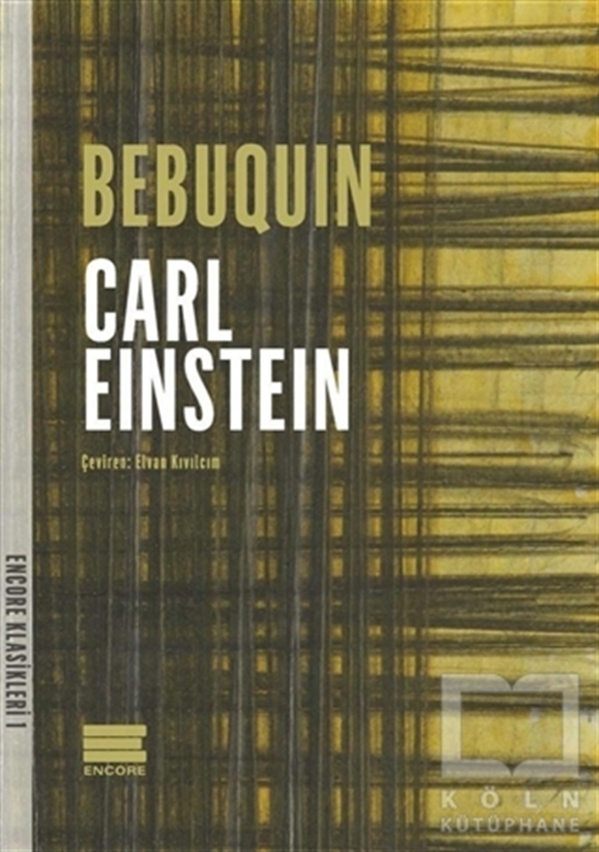 Carl EinsteinRomanBebequin