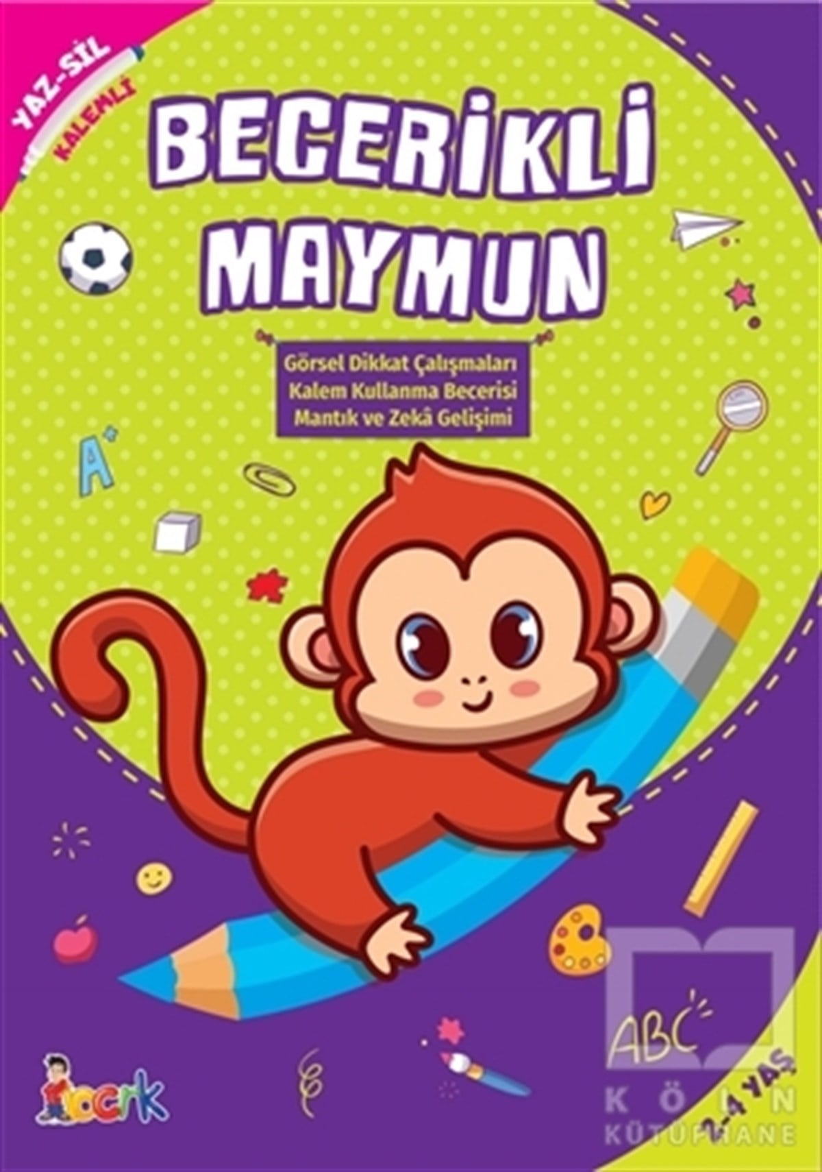 KolektifEtkinlik KitaplarıBecerikli Maymun - Yaz-Sil Kalemli