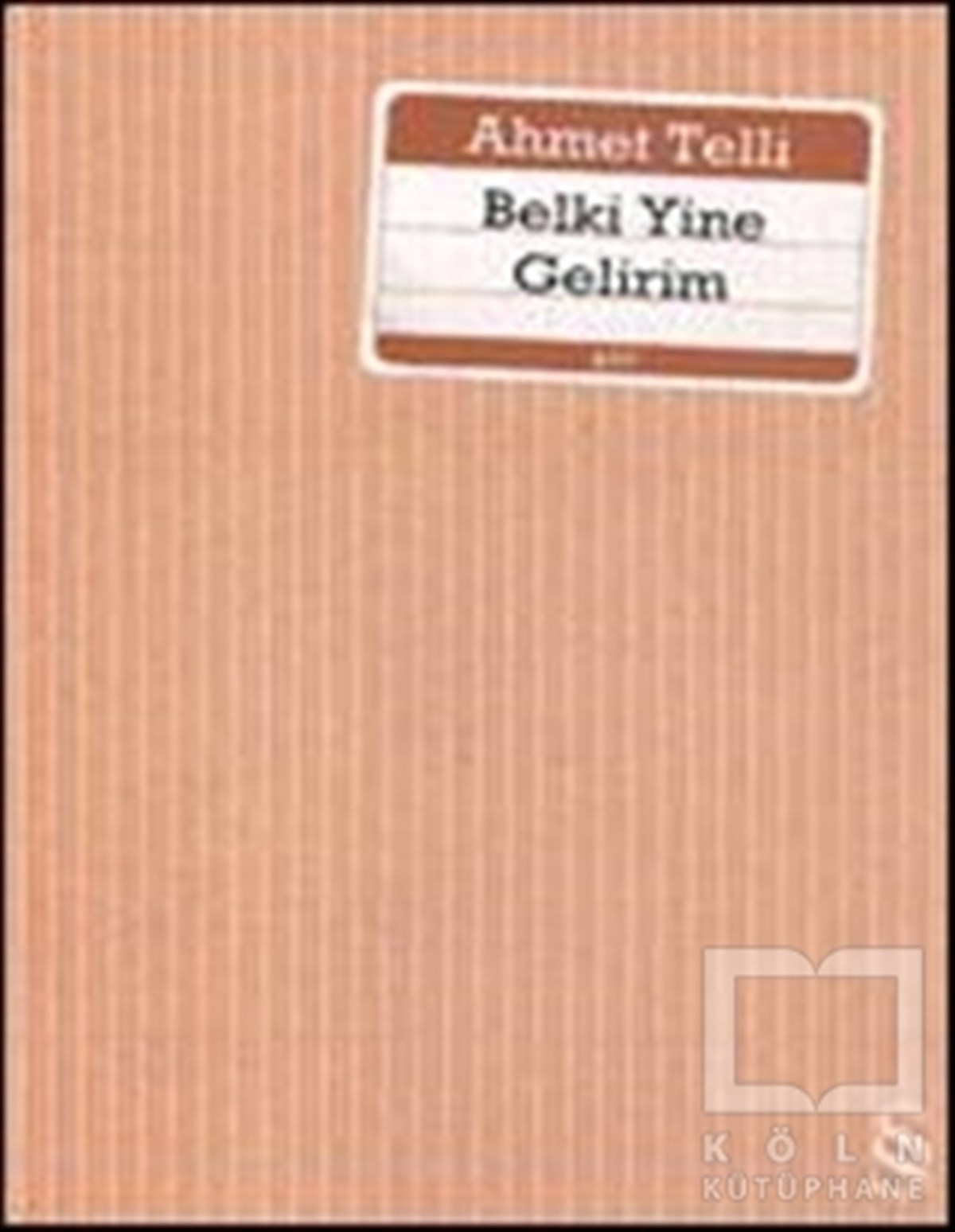 Ahmet TelliŞiirBelki Yine Gelirim