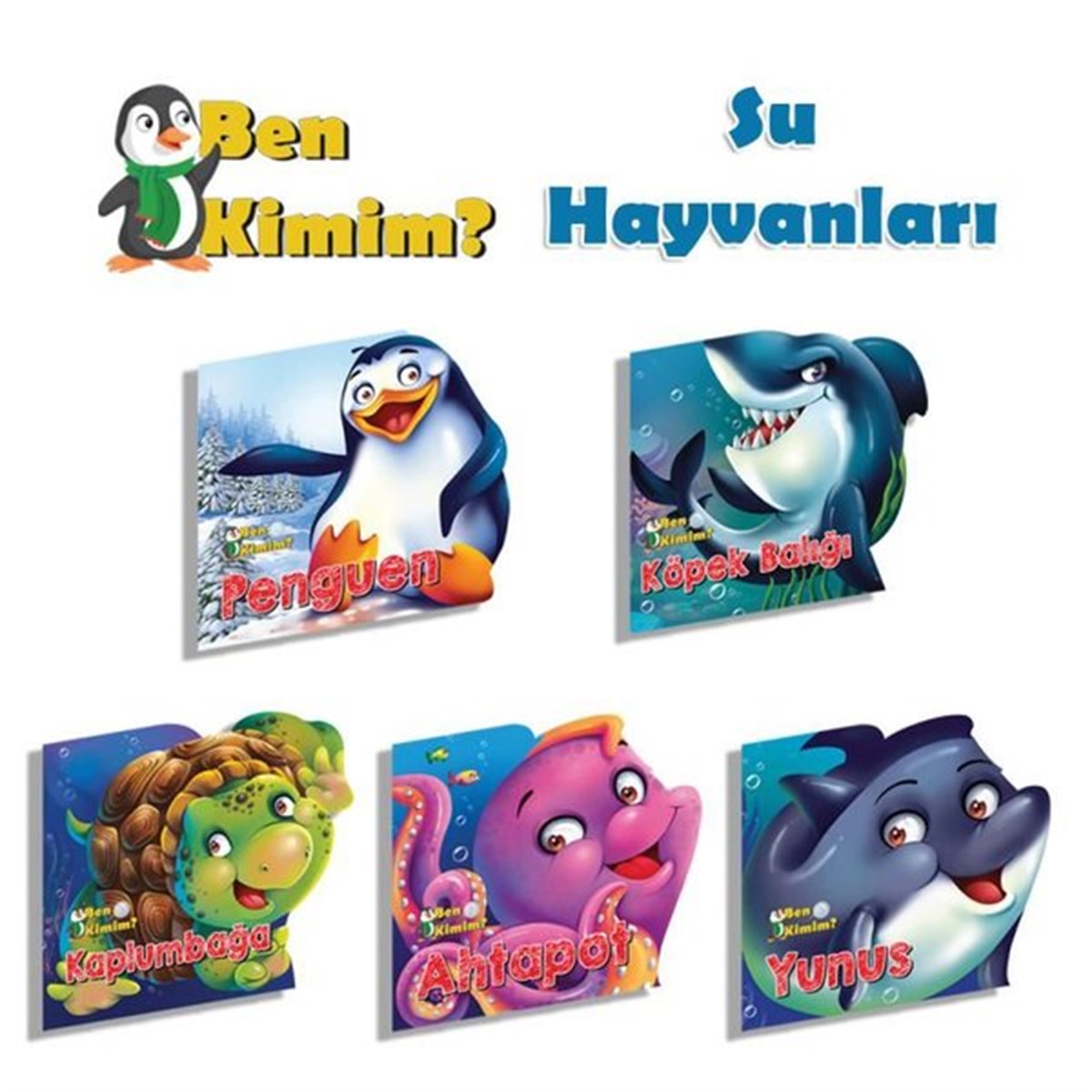 KolektifEgitim Etkinlik KitaplariBen Kimim Su Hayvanları Seti - 5 Kitap Takım