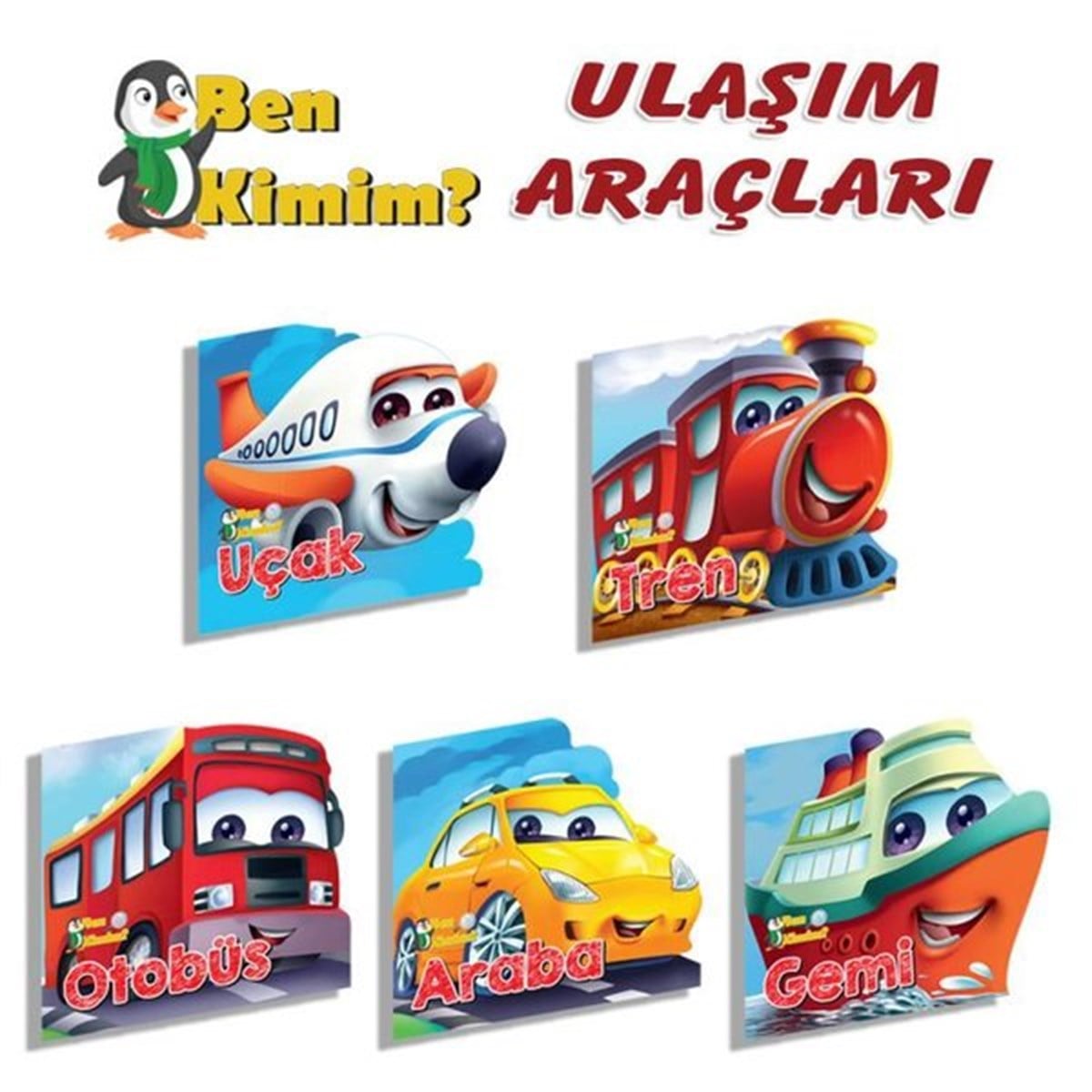KolektifEgitim Etkinlik KitaplariBen Kimim Ulaşım Araçları Seti - 5 Kitap Takım