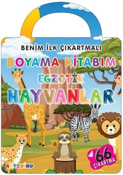 KolektifEgitim Etkinlik KitaplariBenim İlk Çıkartmalı Boyama Kitabım - Egzotik Hayvanlar