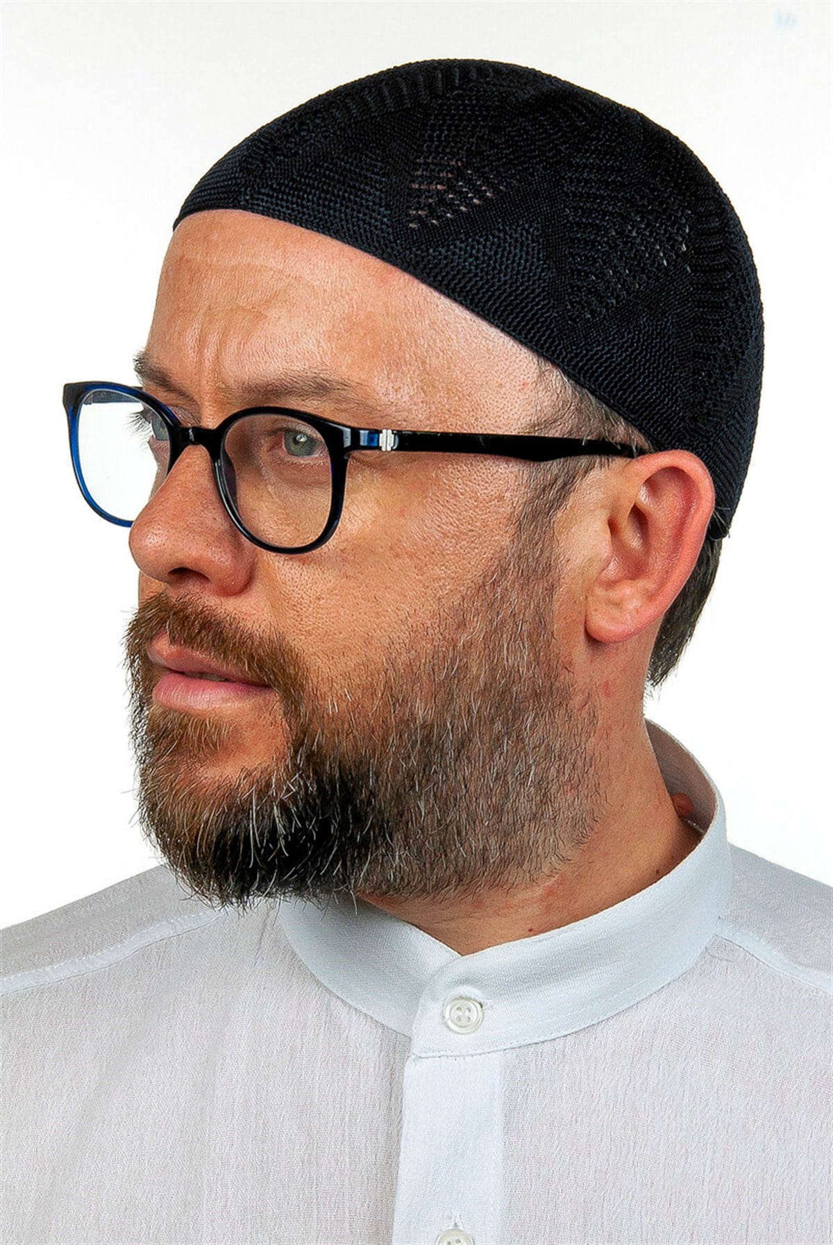 Berra Çelik Örme Dantel Namaz Takkesi Lacivert 1 Adet