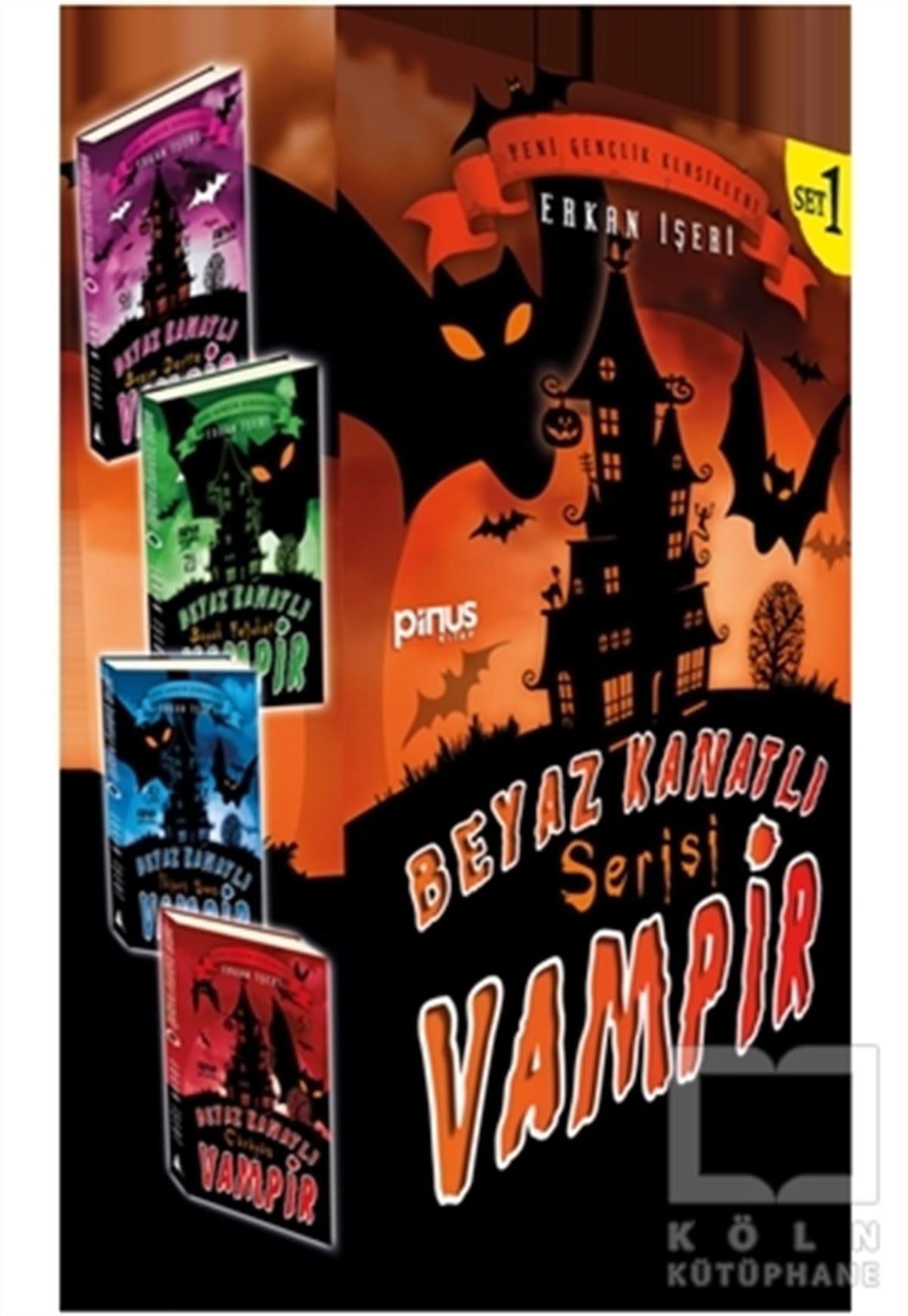 Erkan İşeriÇocuk RomanlarıBeyaz Kanatlı Vampir Seti - 1 (4 Kitap Takım)