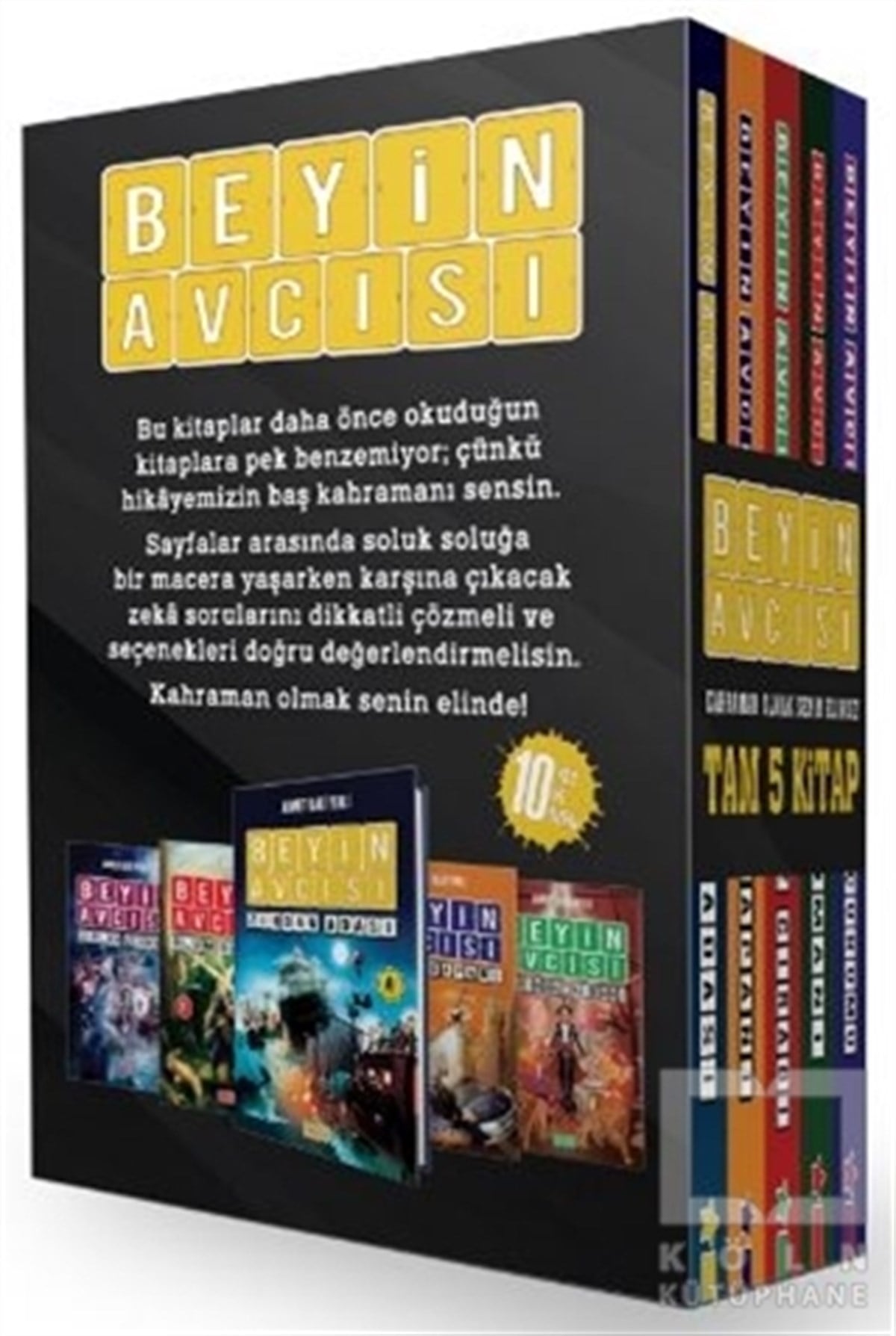 Ahmet Baki YerliTürkçe RomanlarBeyin Avcısı (5 Kitap Takım Kutulu)