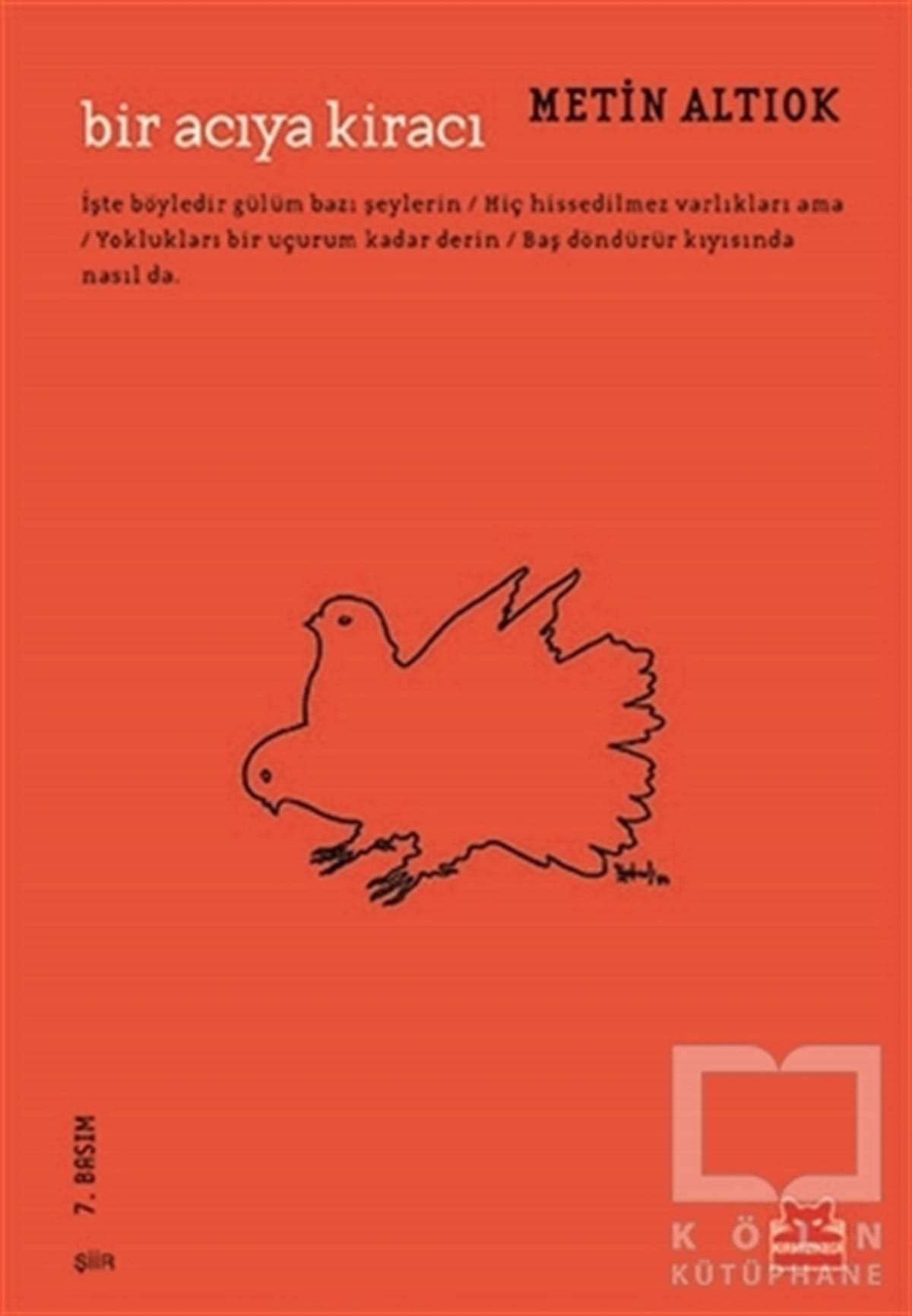 Metin AltıokŞiirBir Acıya Kiracı