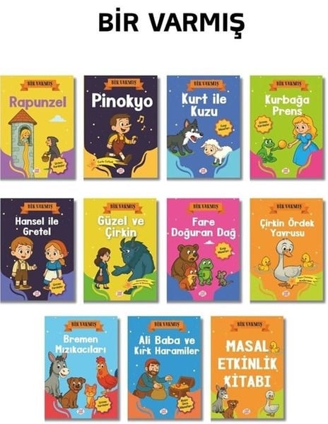 KolektifOkul Öncesi Masal KitaplarıBir Varmış Serisi Seti - 10 Kitap + 1 Aktivite Takım