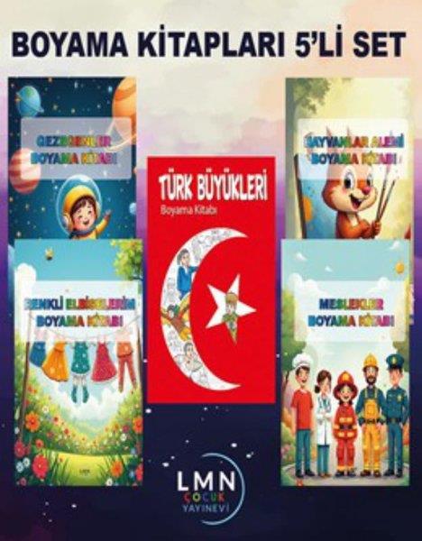 KolektifBoyama KitaplarıBoyama Kitapları Seti - 5 Kitap Takım