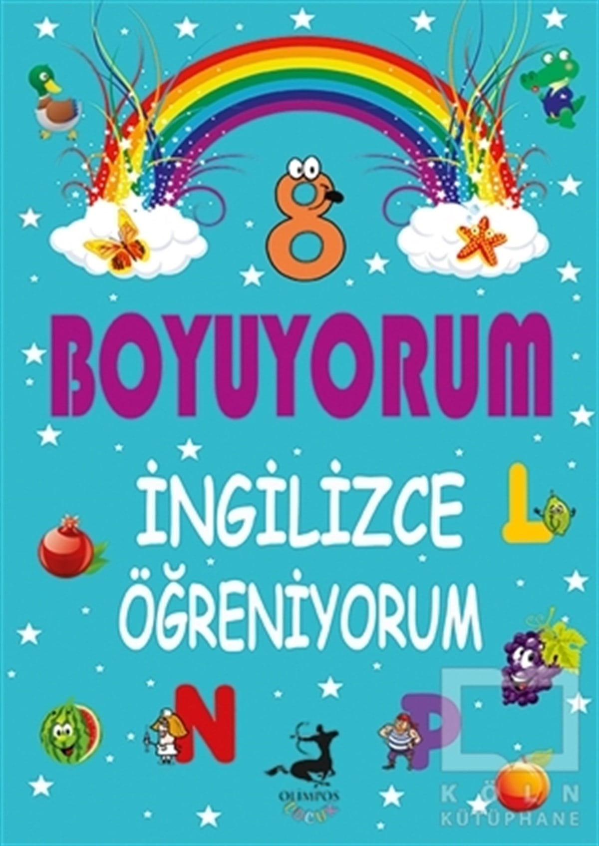 KolektifBoyama KitaplarıBoyuyorum İngilizce Öğreniyorum 8