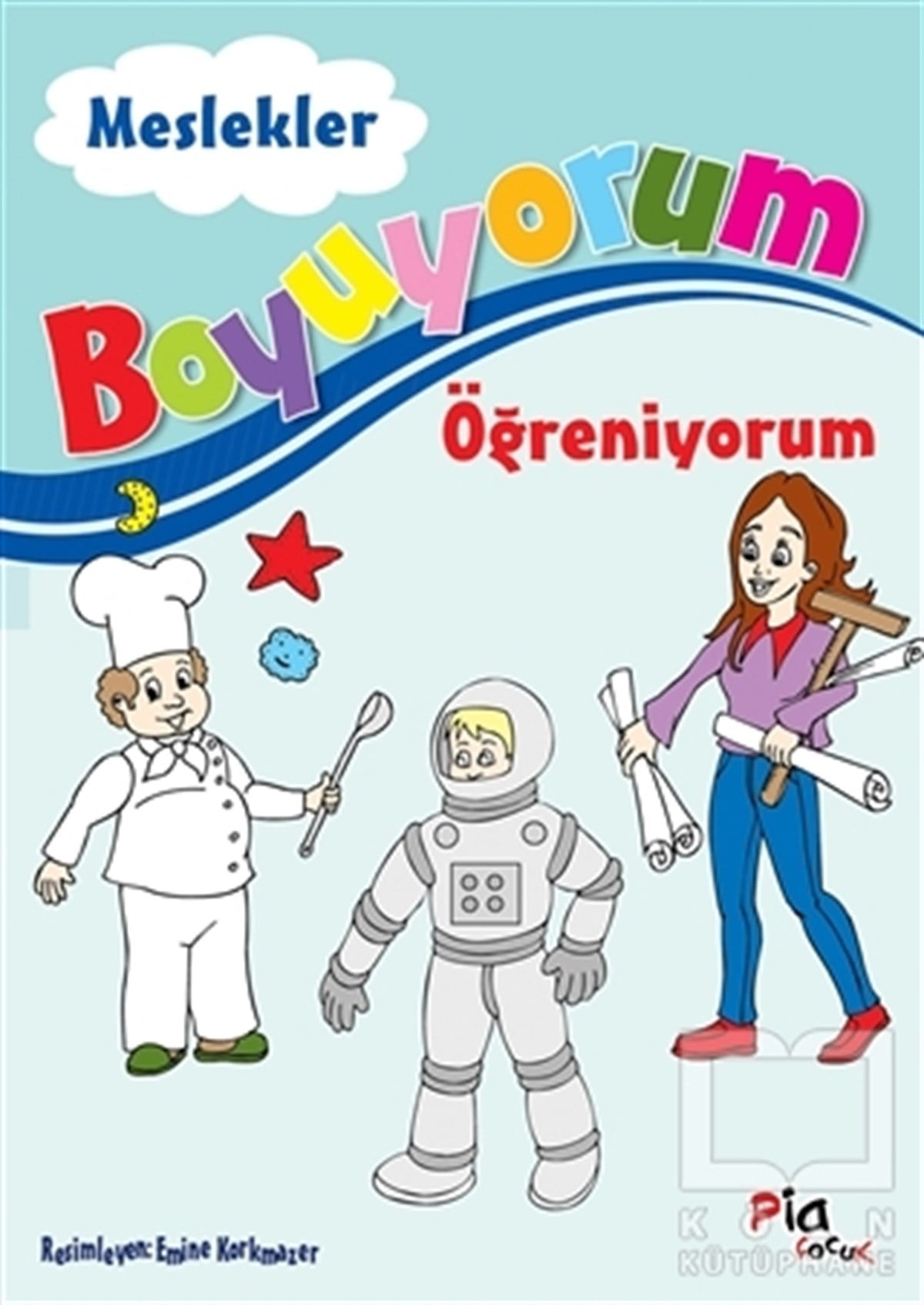 KolektifBoyama KitaplarıBoyuyorum Öğreniyorum - Meslekler