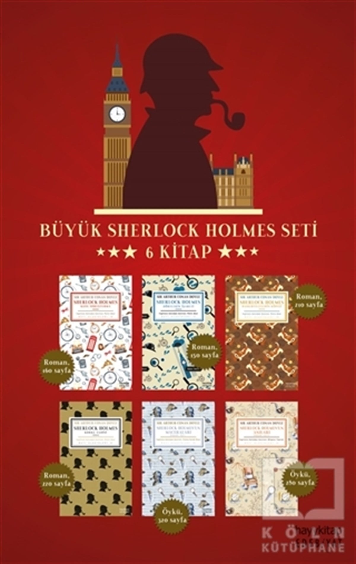Sir Arthur Conan DoyleTürkçe RomanlarBüyük Sherlock Holmes Seti (6 Kitap Takım)