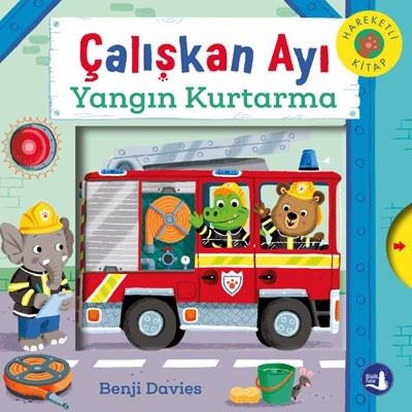 Benji DaviesSesli Görüntülü Çocuk KitaplariÇalışkan Ayı - Yangın Kurtarma - Hareketli Kitap