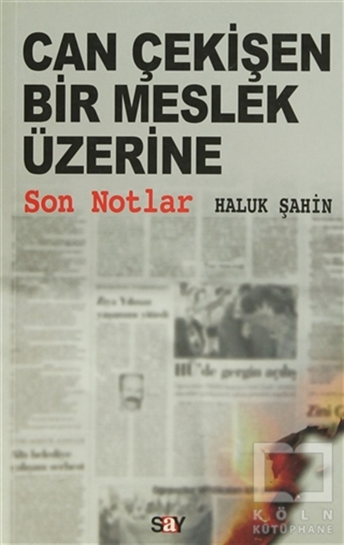 Haluk ŞahinTürkiye Siyaseti ve PolitikasıCan Çekişen Bir Meslek Üzerine Son Notlar