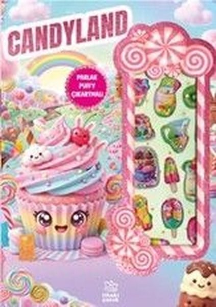 KolektifEgitim Etkinlik KitaplariCandyland - Puffy Parlak Çıkartmalı Boyama Kitabı