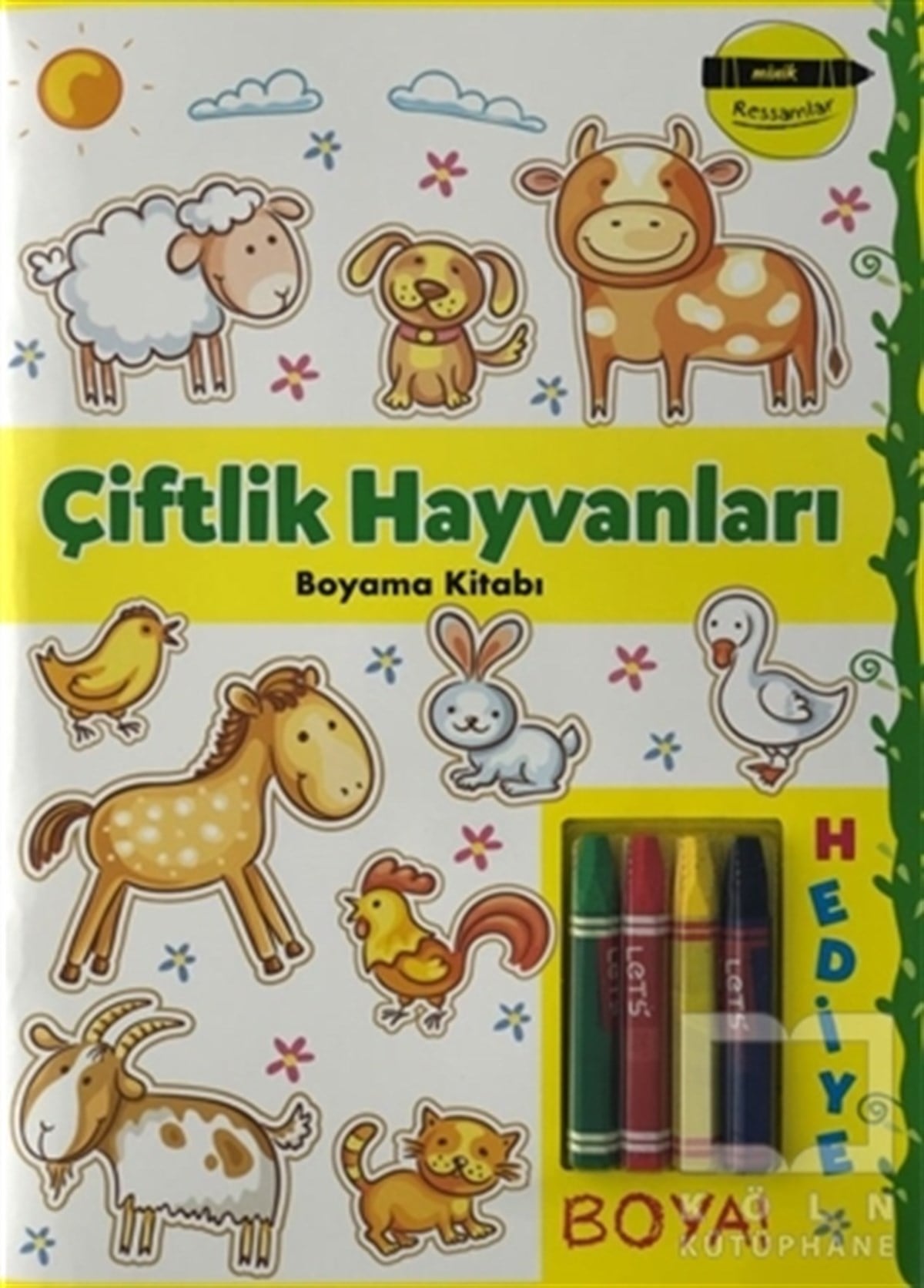KolektifBoyama KitaplarıÇiftlik Hayvanları Boyama Kitabı - Minik Ressamlar