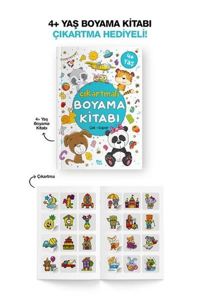 KolektifEgitim Etkinlik KitaplariÇıkartmalı Boyama Kitabı 4 Yaş +