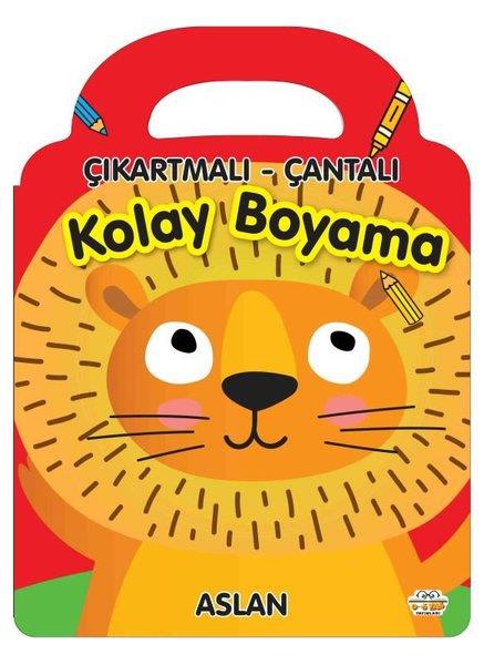 KolektifEgitim Etkinlik KitaplariÇıkartmalı - Çantalı Kolay Boyama - Aslan