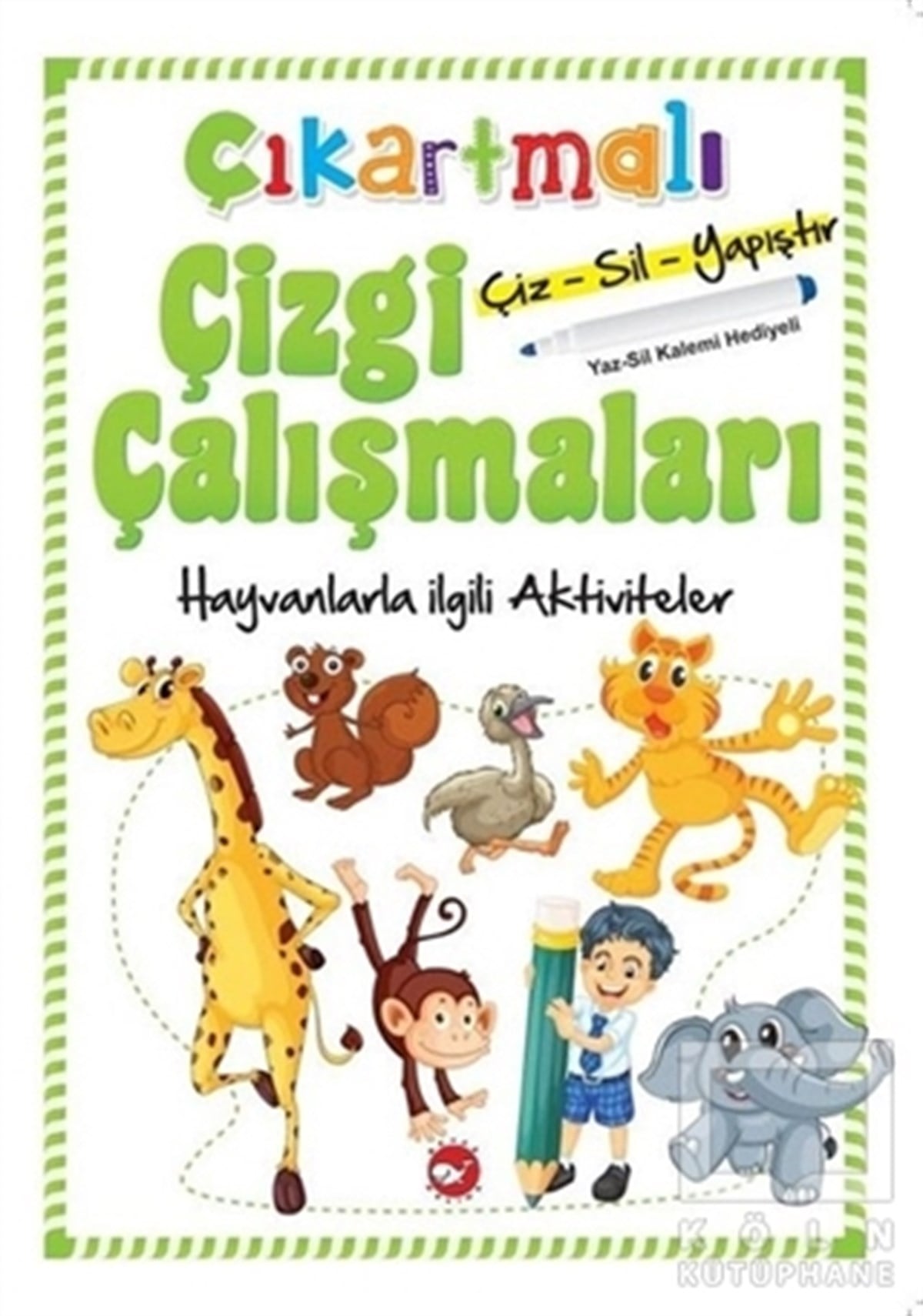 KolektifÇıkartmalı KitaplarÇıkartmalı Çizgi Çalışmaları - Hayvanlarla İlgili Aktiviteler