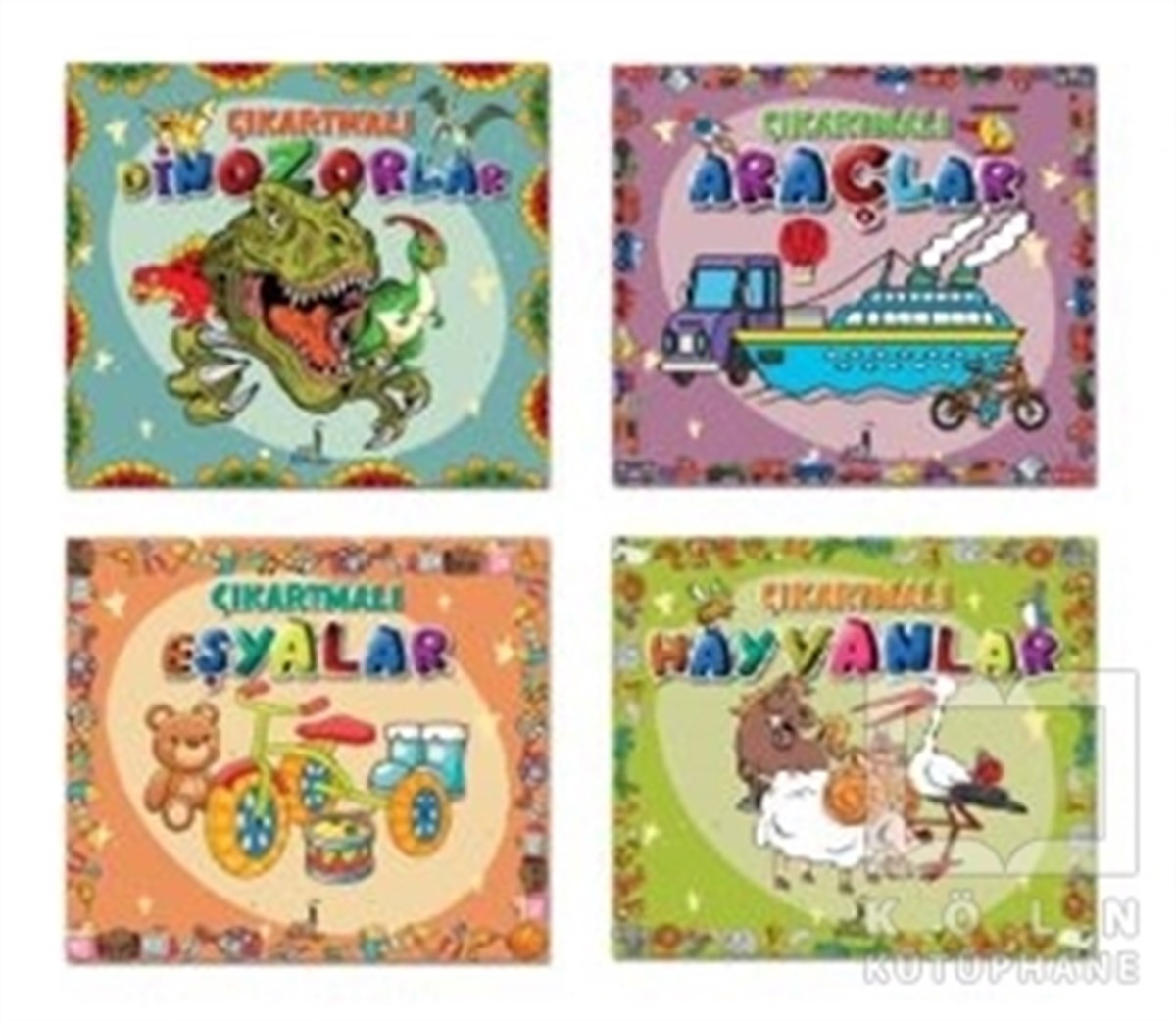 KolektifÇıkartmalı KitaplarÇıkartmalı Kitaplar Seti (4 Kitap Takım)
