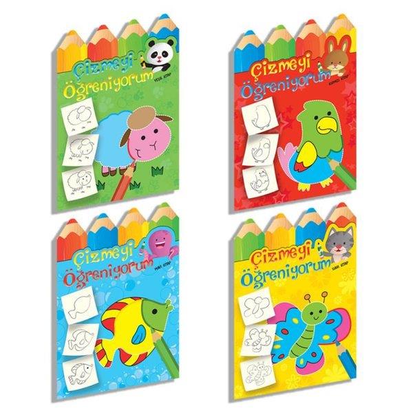 KolektifEgitim Etkinlik KitaplariÇizmeyi Öğreniyorum Seti - 4 Kitap Takım