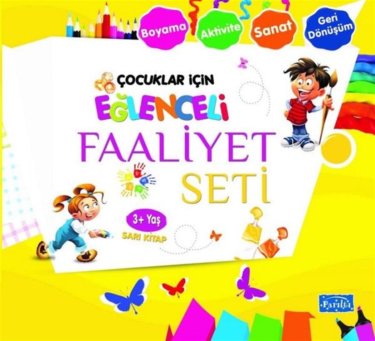 KolektifEtkinlik KitaplarıÇocuklar İçin Eğlenceli Faaliyet Seti Sarı Kitap 3 Yaş Üzeri
