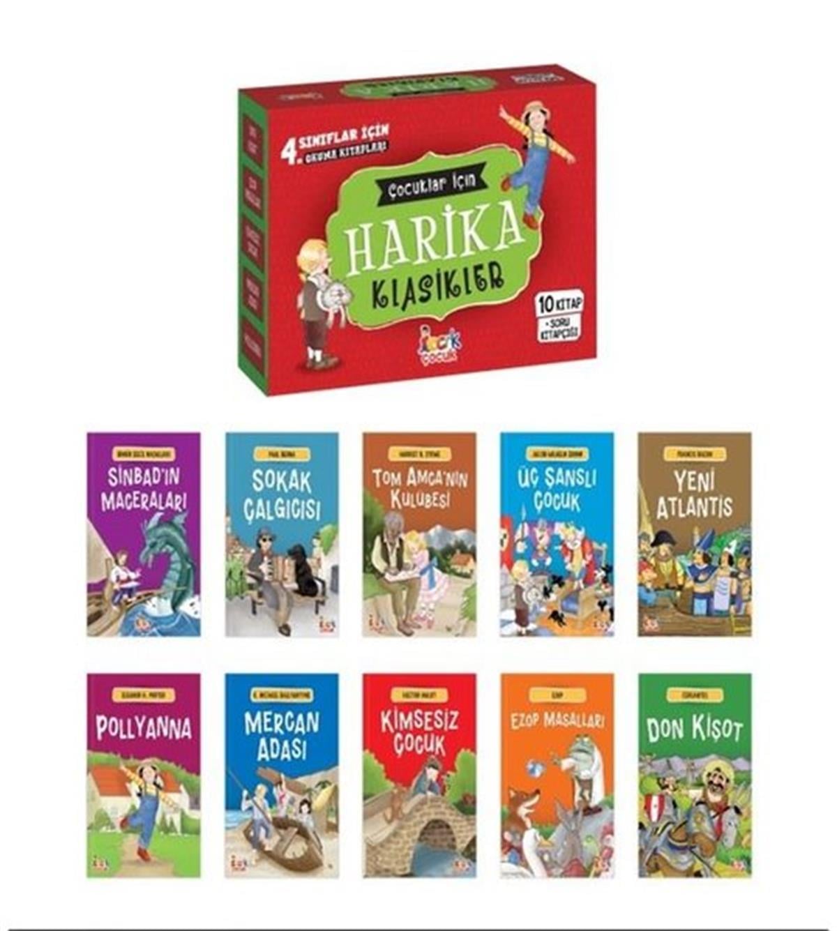 KolektifKlasik Çocuk KitaplarıÇocuklar için Harika Klasikler Set+Soru Kitapçığı - 10 Kitap Takım