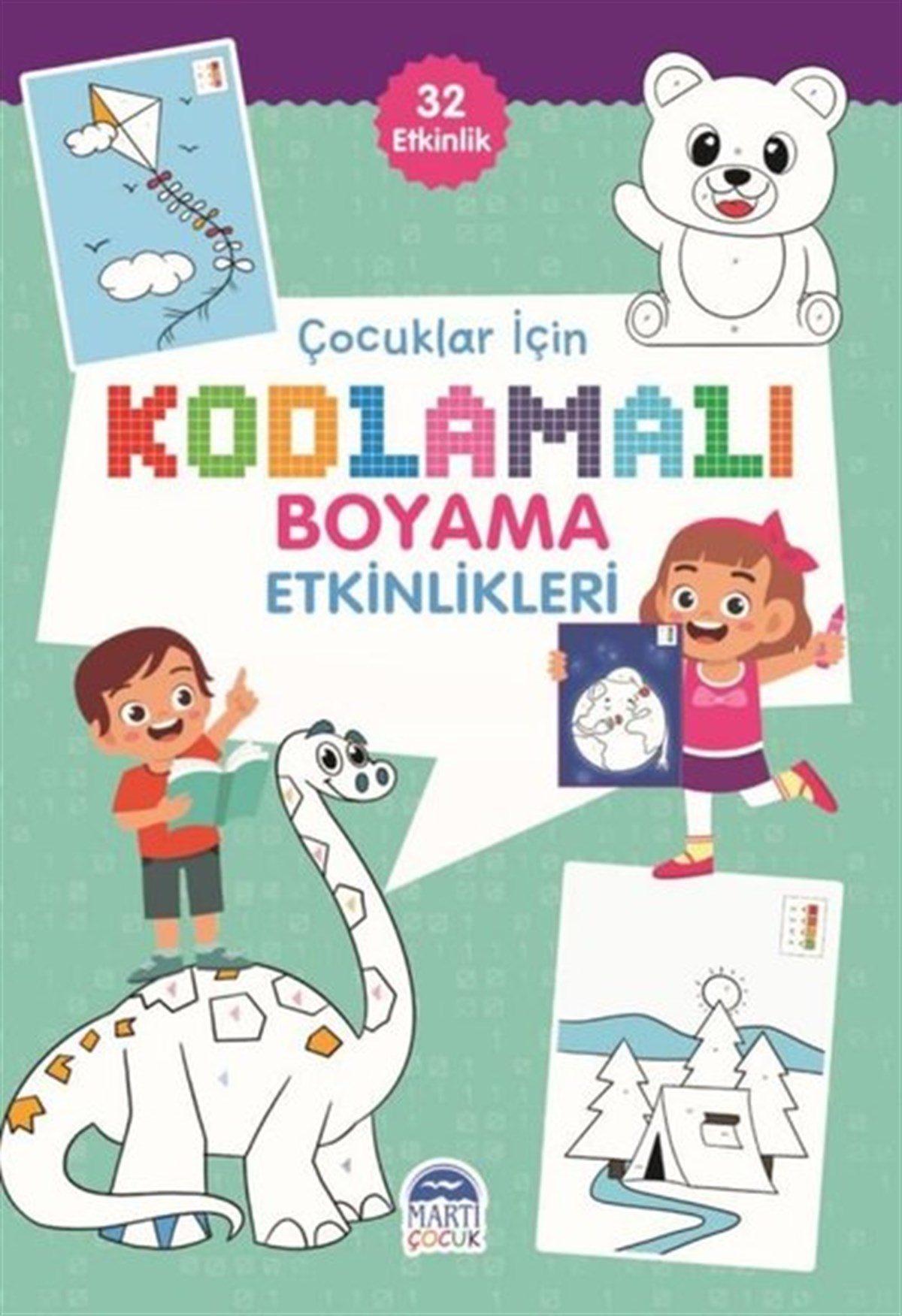 KolektifEgitim Etkinlik KitaplariÇocuklar için Kodlama Etkinlikleri - Yeşil - 32 Etkinlik