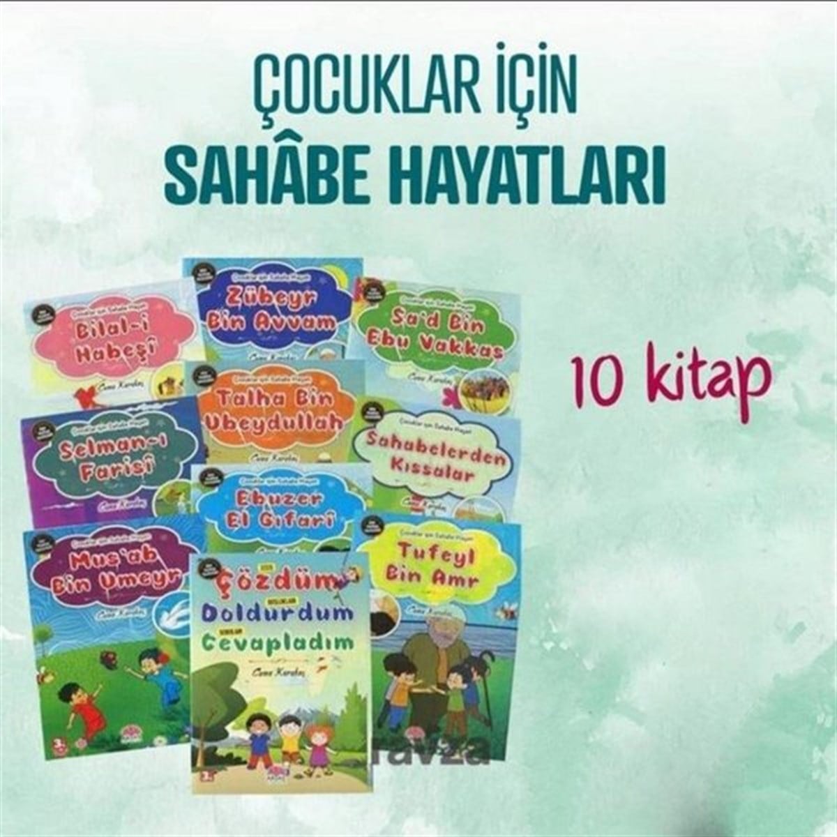 Cuma KarakoçIslami Çocuk KitaplariÇocuklar için Sahabe Hayatları Seti-10 Kitap Takım