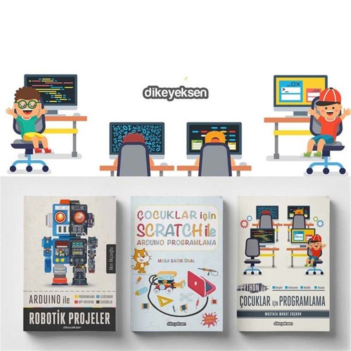 Akın AkçaoğluBilgisayar KitaplarıÇocuklar için Scratch ve Kodlama Eğitim Seti - 3 Kitap Takım