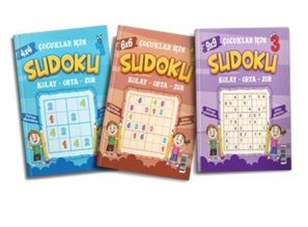 KolektifEgitim Etkinlik KitaplariÇocuklar İçin Sudoku Seti - 3 Kitap Takım