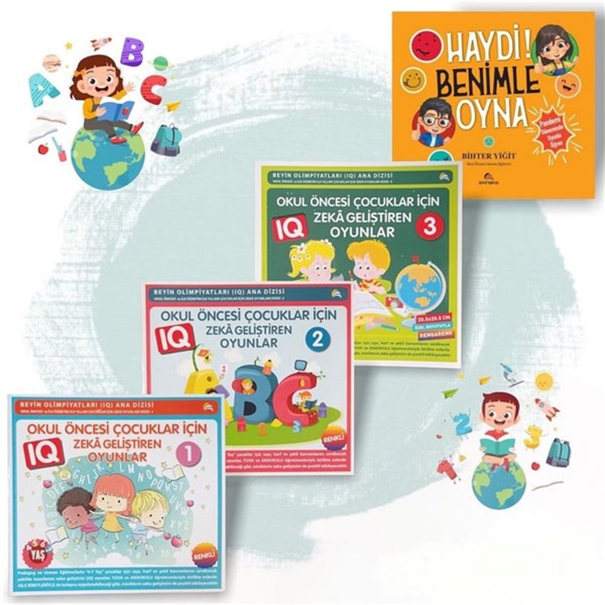 KolektifEtkinlik KitaplarıÇocuklar İçin Zeka Geliştiren Oyunlar - 4 Kitap Takım