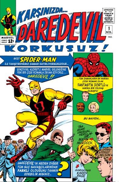 Stan LeeÇizgi RomanlarDaredevil Korkusuz Orjinal 1. Sayı