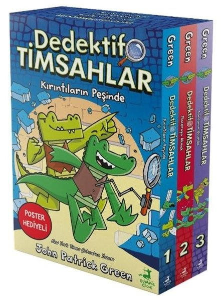 John Patrick GreenÇocuk Gençlik RomanlarıDedektif Timsahlar 1 - 2 - 3 Seti - 3 Kitap Takım - Kutulu