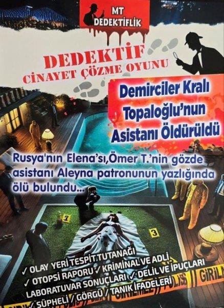 KolektifPolisiye Romanlar & Cinayet RomanlarıDemirciler Kralı Topaloğlu'nun Asistanı Öldürüldü - Dedektif Cinayet Çözme Oyunu