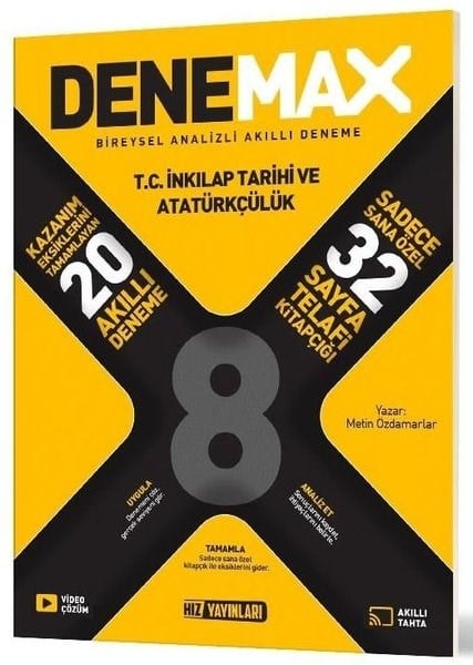KolektifYabanci DilDenemax 8. Sınıf İngilizce 20'Lı Akıllı Deneme