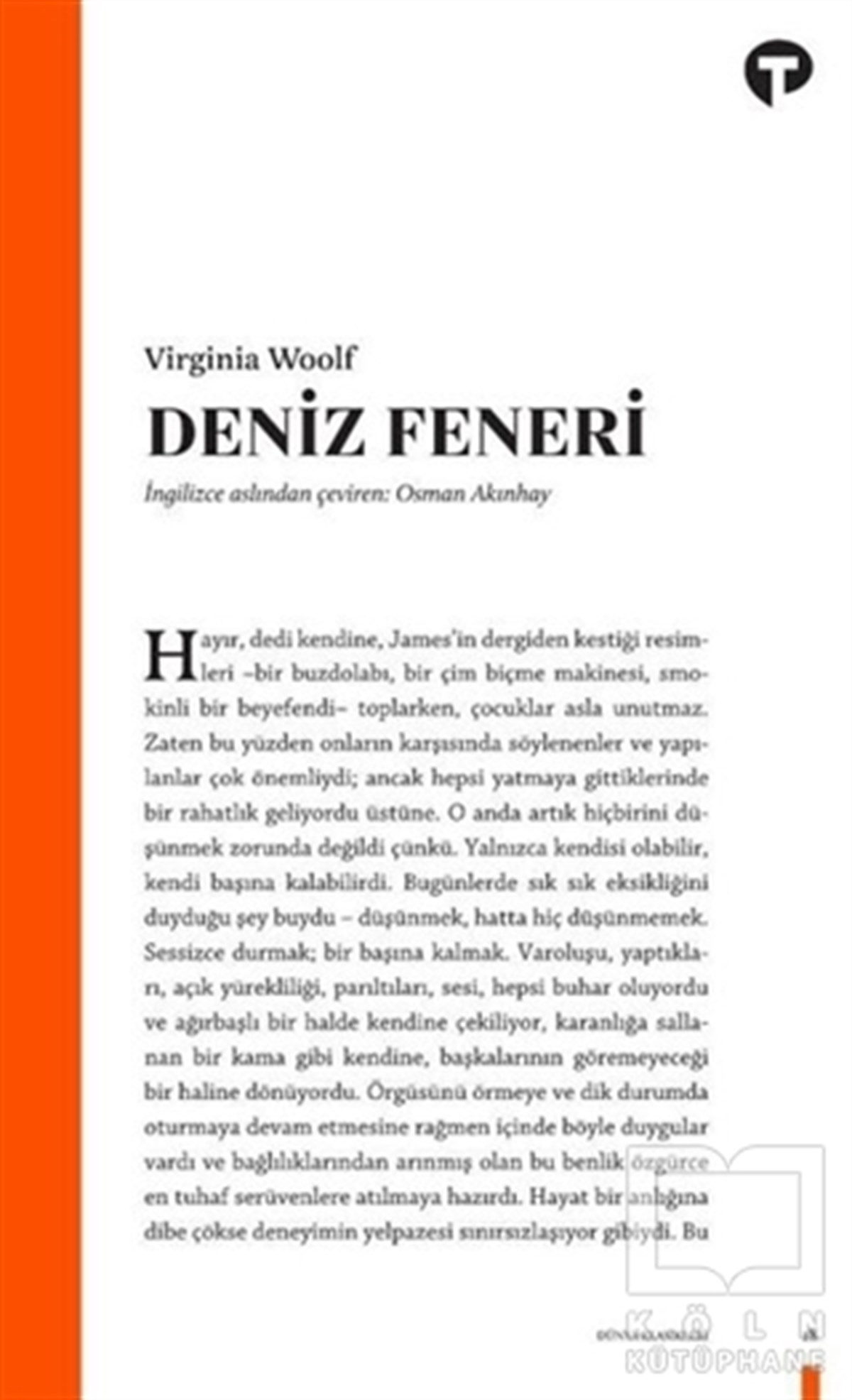 Virginia WoolfTürkçe RomanlarDeniz Feneri
