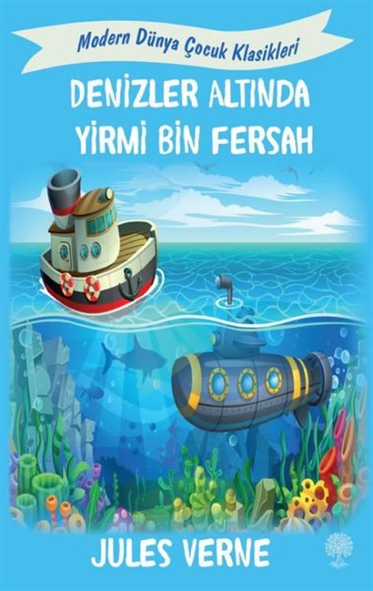 Jules VerneKlasik Çocuk KitaplarıDenizler Altında Yirmi Bin Fersah - Modern Dünya Çocuk Klasikleri