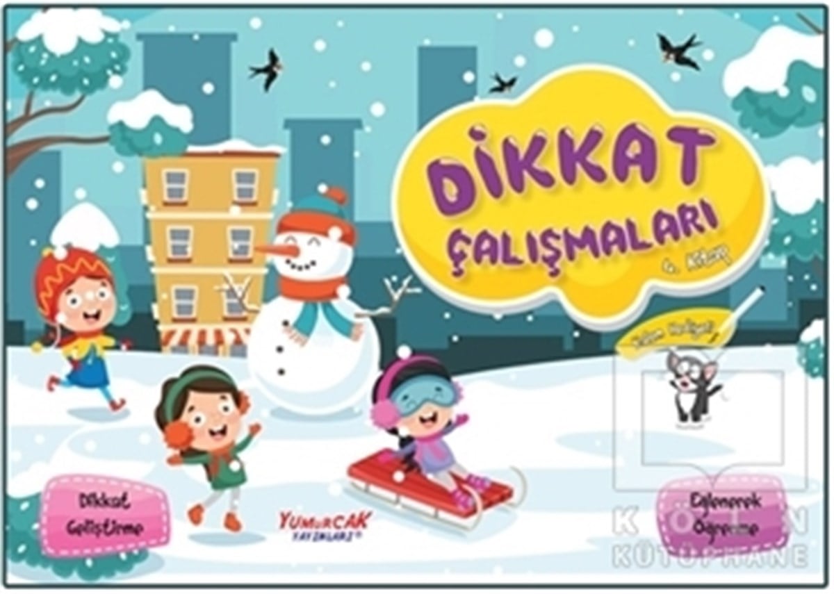 KolektifEtkinlik KitaplarıDikkat Çalışmaları 4. Kitap (Kalem Hediyeli)