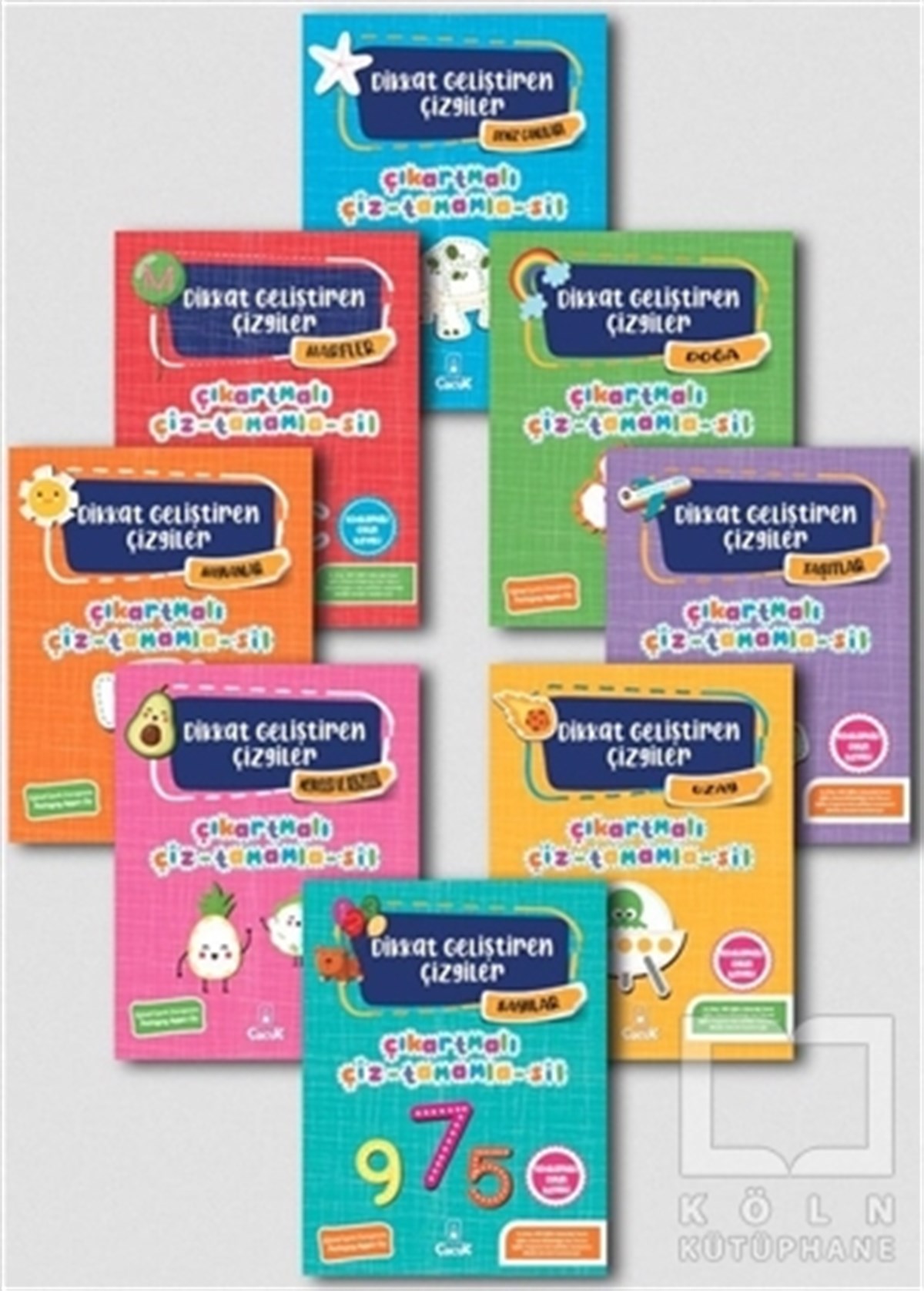 KolektifEtkinlik KitaplarıDikkat Geliştiren Çizgiler Serisi (8 Kitap Takım)