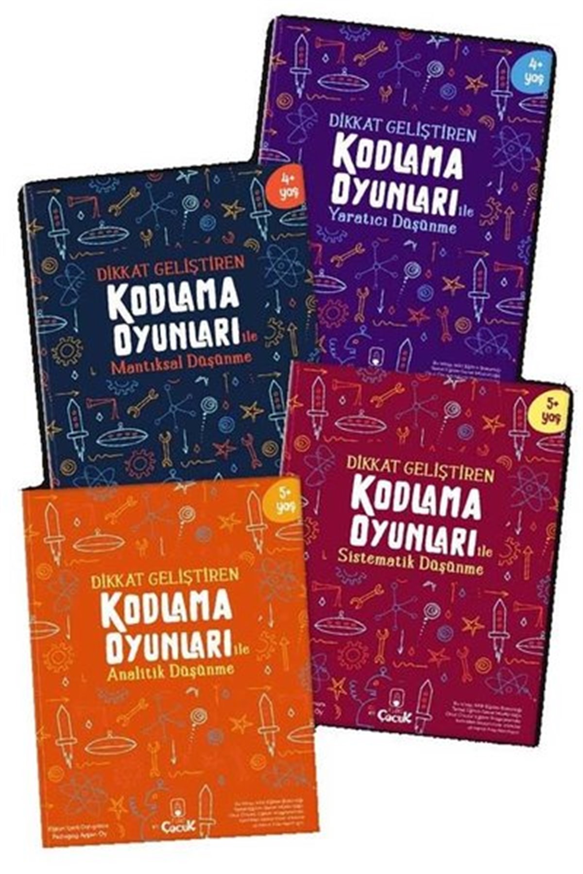 Ayşen OyEgitim Etkinlik KitaplariDikkat Geliştiren Kodlama Oyunları Serisi Seti - 4 Kitap Takım