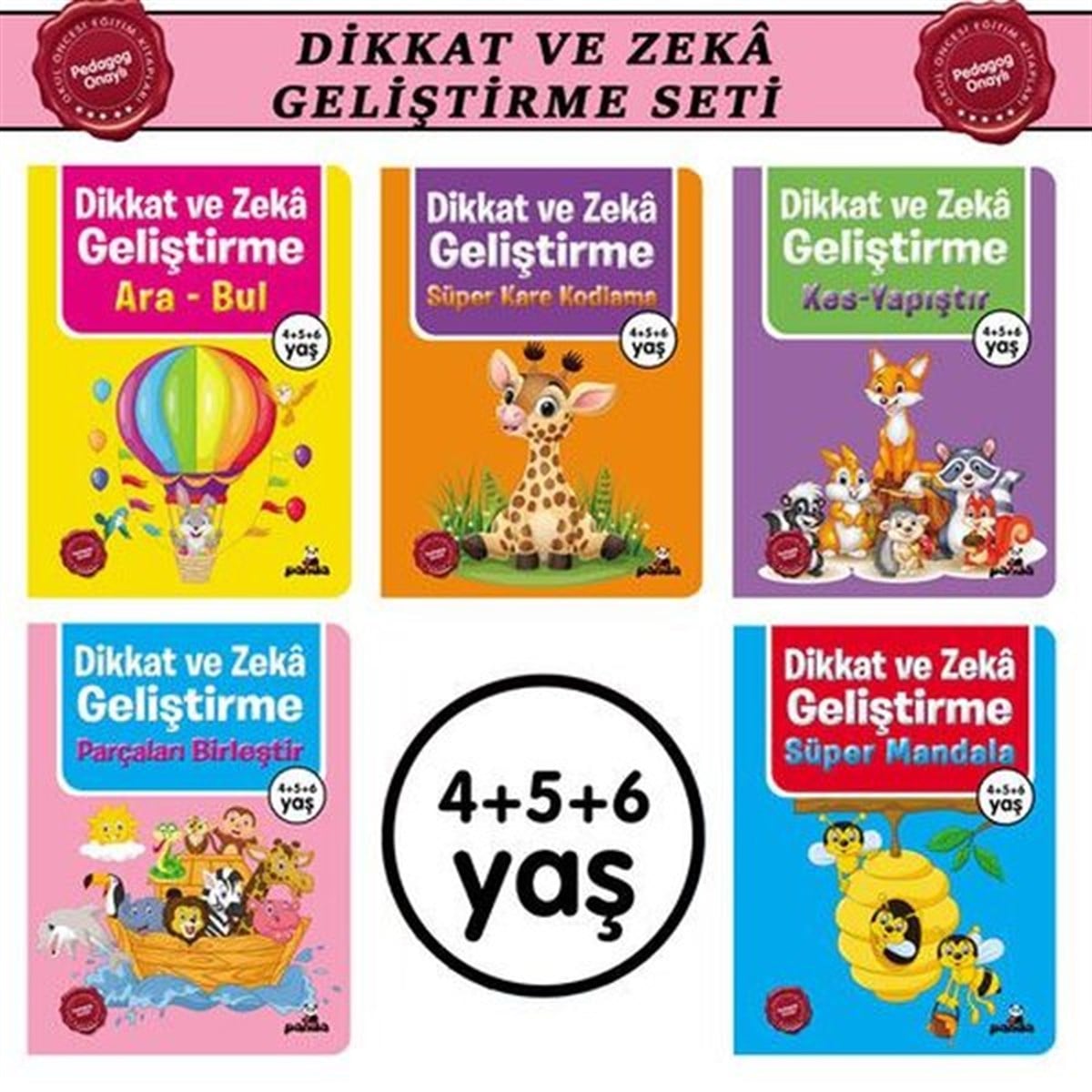 KolektifEgitim Etkinlik KitaplariDikkat Zeka ve Geliştirme Seti - 5 Kitap Takım