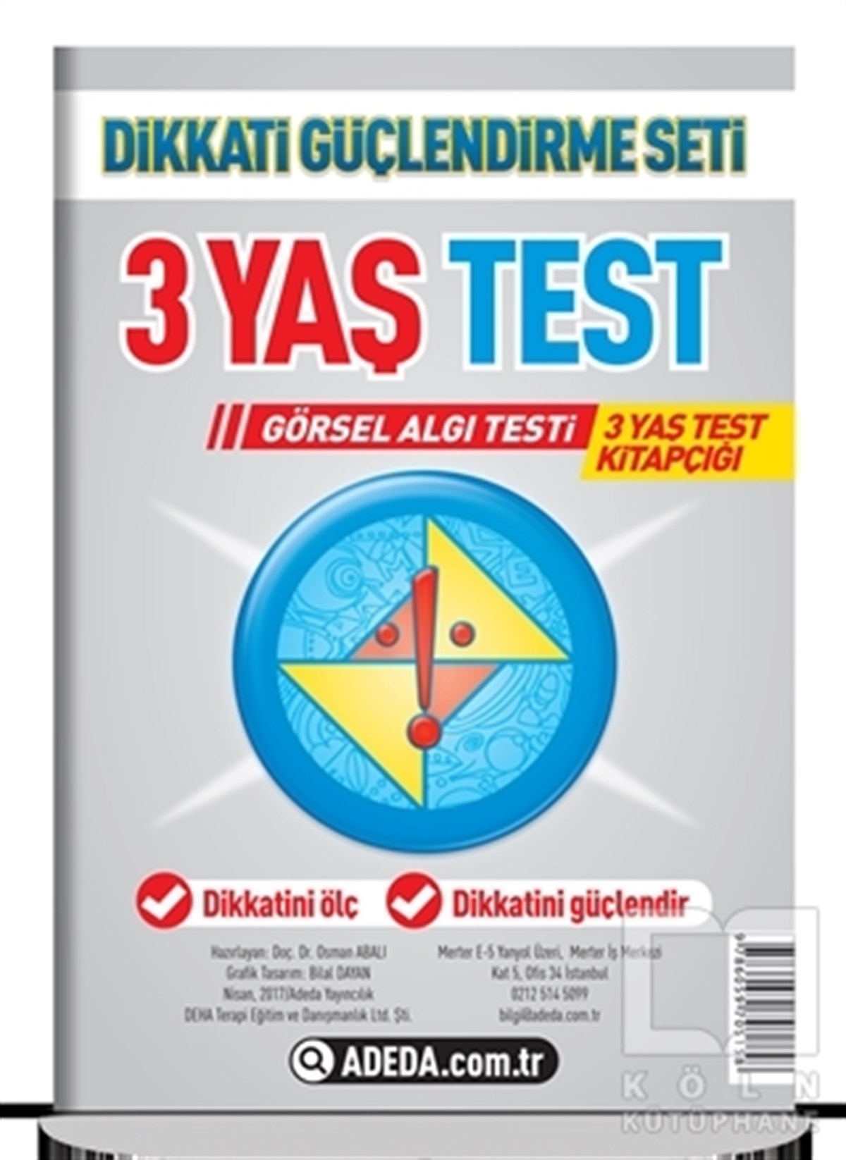 Osman AbalıZeka Gelişimi KitaplarıDikkati Güçlendirme Seti 3 Yaş Test