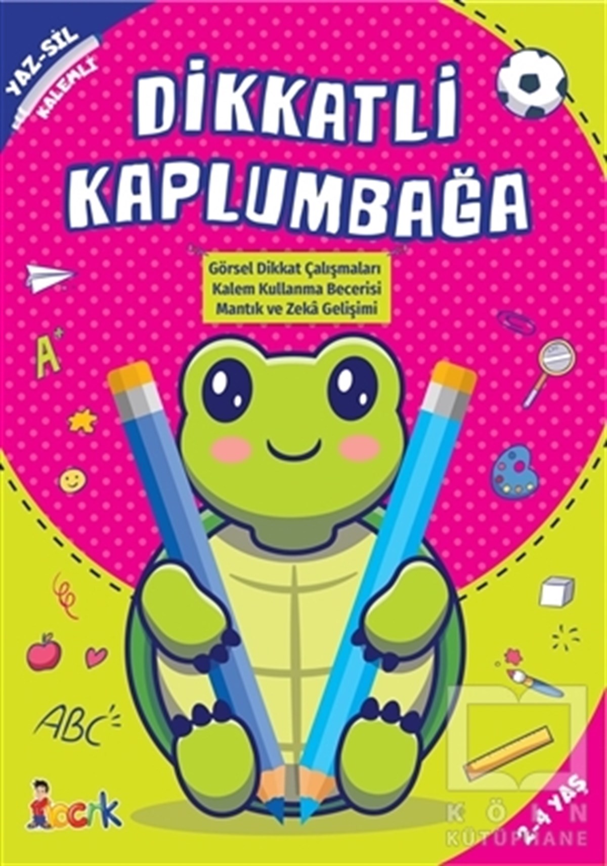 KolektifEtkinlik KitaplarıDikkatli Kapumbağa - Yaz-Sil Kalemli