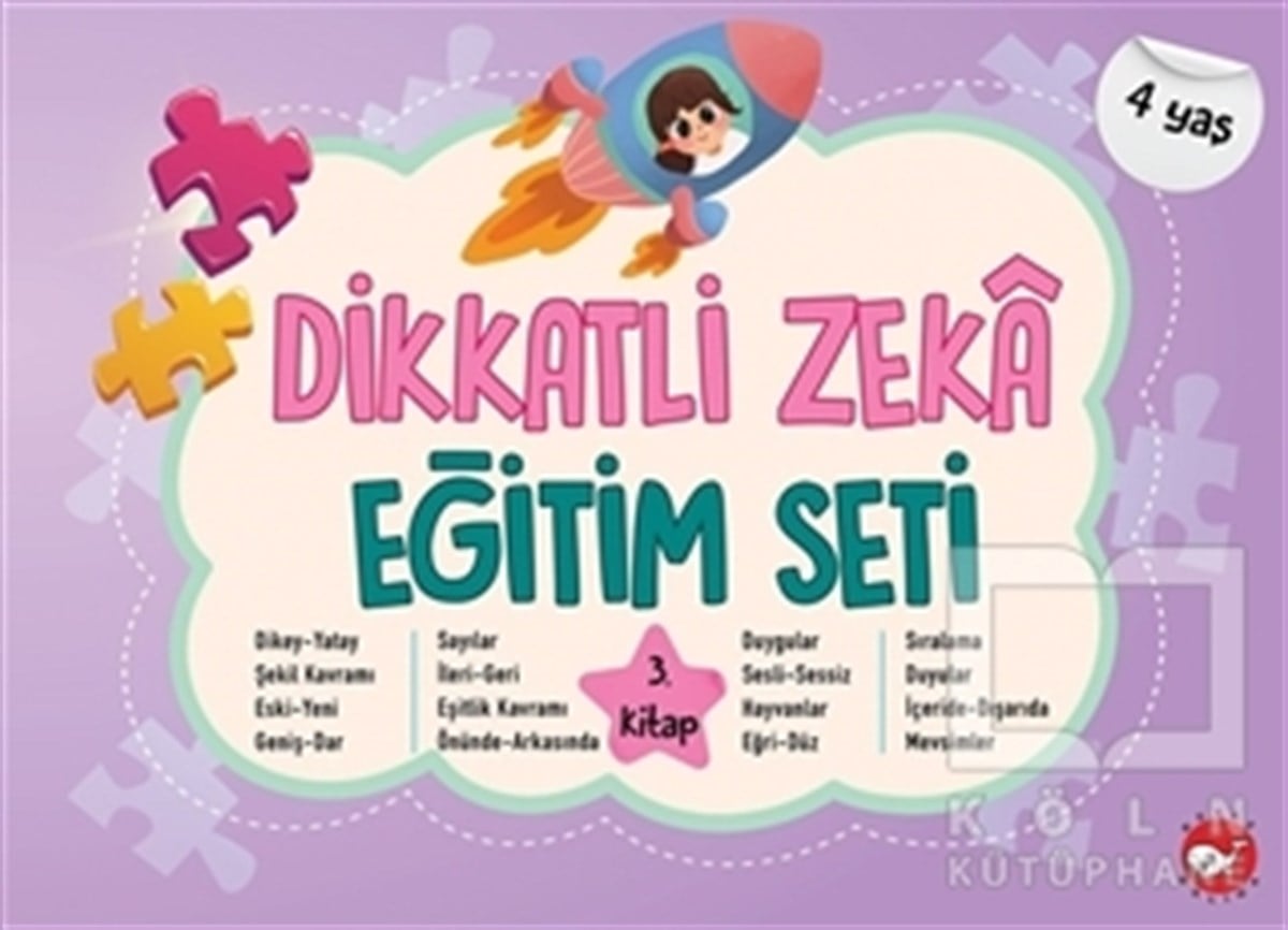 Neşe DuranZeka Gelişimi KitaplarıDikkatli Zeka Eğitim Seti 3. Kitap (4 Yaş)
