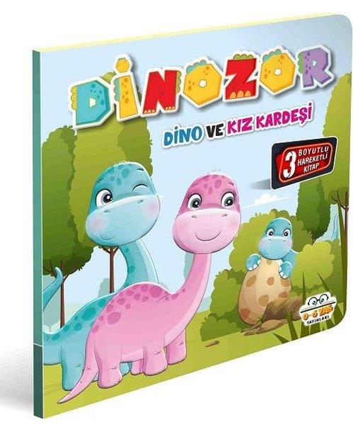 KolektifEgitim Etkinlik KitaplariDinozor Dino ve Kız Kardeşi - 3 Boyutlu Hareketli Kitap